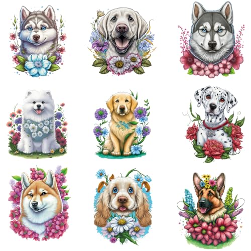 Animal Iron On Transfer Decals for Clothing, Multipack Pocket Size, DIY T-Shirts and Hoodies, Cute & Fun Designs Thermal Heat Sticker (H-9) von ACFUN