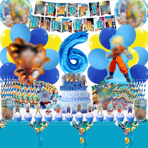 103 Pcs Dragon Geburtstag Deko 6, Dragon Geburtstagsdeko Set 6, Dragon Luftballons 6, Dragon Party Set 6, Dragon Birthday Decorations, Dragon Ballon, Dragon Kuchen Deko, Dragon Partygeschirr von ACIRIHO