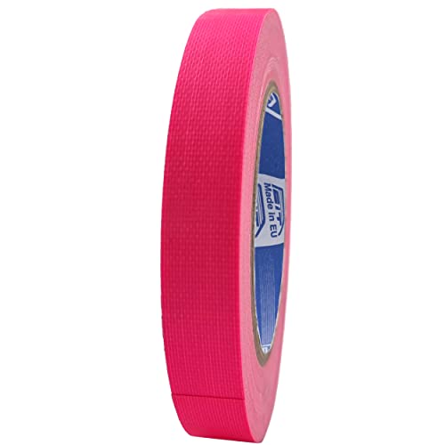 ACIT Neon Fluorescent Fabric Tape, fluoreszierendes Klebeband, 25 m x 19 mm, super stark (sogar Sonne, Hitze und Wasser), verstärktes Klebeband, Klebeband, Fluo Gaffer Tape (Rose) von ACIT