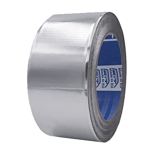 ACIT Aluminium Klebeband 50m x 50mm, Aluminium Hitzebeständiges, Rolle Wasserdichtes Alu Klebeband, für Reparaturen von metallischen Oberflächen von ACIT