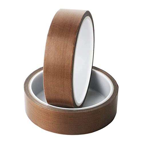 ACIT Teflon-Klebeband aus PTFE, Glasfaser, hohe Temperatur, hitzebeständig, bis zu 300 ℃ (20 mm x 33 m) von ACIT