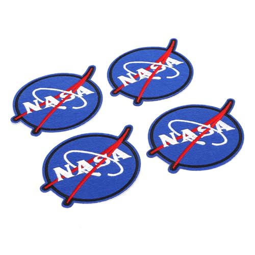 8 PCs Bestickte Flecken für Kleidung Dekorative Applikationen mit NASA -Stil 12 X 9 Cm Langlebiger Baumwolle für Kleidung und Accessoires von ACOGEDO