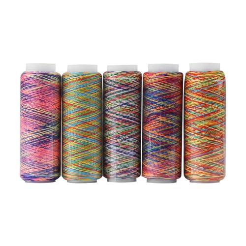 Premium -Näh- und Quilt -Fadenspulen mit Gradientenfarben 5 Pack aus Material für Haltbare Stickereizubehör 110m Länge Hergestellt Premium -Näh- und Quilt -Fadenspulen mit Gradientenfarben 5 Pack aus Material für Haltbare Stickereizubehör 110m Länge Hergestellt von ACOGEDO