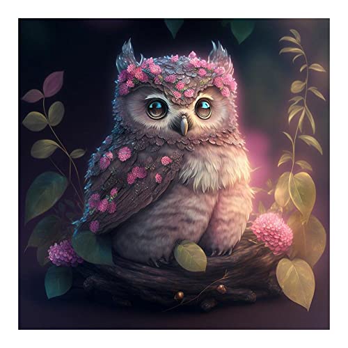 ACUYE 5D DIY Diamond Painting Eule Set für Erwachsene,Tiere Eule Diamant Painting 30x30CM Full Drill Eulen Deko Basteln Erwachsene von ACUYE