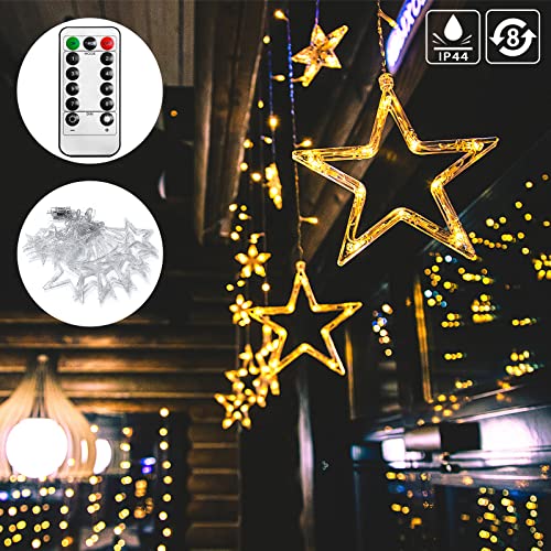 ACXIN LED Lichterkette 3M 138LEDs Leuchtioden Lichtervorhang 8 Modi Innen & Außenlichterkette Wasserdicht Dekoration für Weihnachten von ACXIN