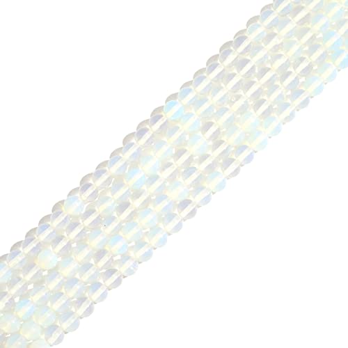 Naturstein 4mm Opal Runde Kristall Energie Stein Perlen lose Edelstein DIY glatte Perlen für Armband Halskette Ohrringe Schmuck machen von ACYUNLEI