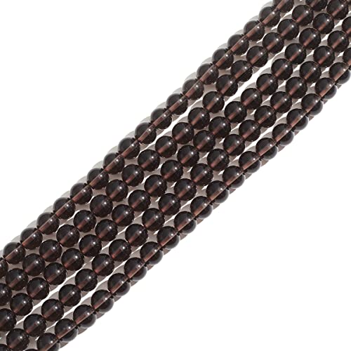 Naturstein 8mm Rauchquarz Runde Kristall Energie Stein Perlen lose Edelstein DIY glatte Perlen für Armband Halskette Ohrringe Schmuck machen von ACYUNLEI