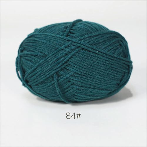 ADAOQIN 50 g/Set, weiches Milchbaumwollgarn für Häkelfäden zum Stricken, Wolle, DIY, Basteln, Pullover, Mützen, Babywolle, Handstricken von ADAOQIN