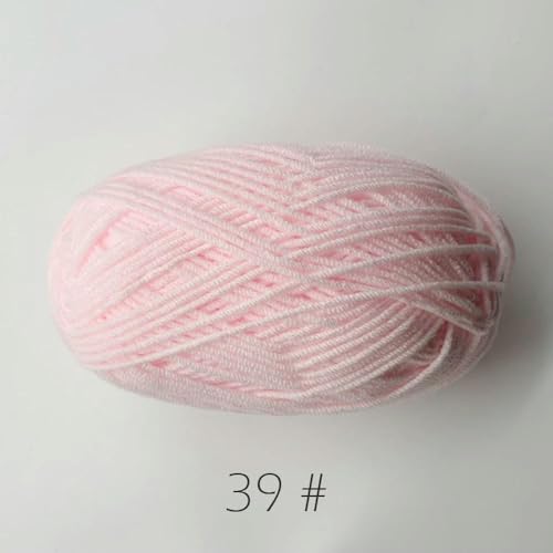 ADAOQIN 50 g/Set, weiches Milchbaumwollgarn für Häkelfäden zum Stricken, Wolle, DIY, Basteln, Pullover, Mützen, Babywolle, Handstricken von ADAOQIN