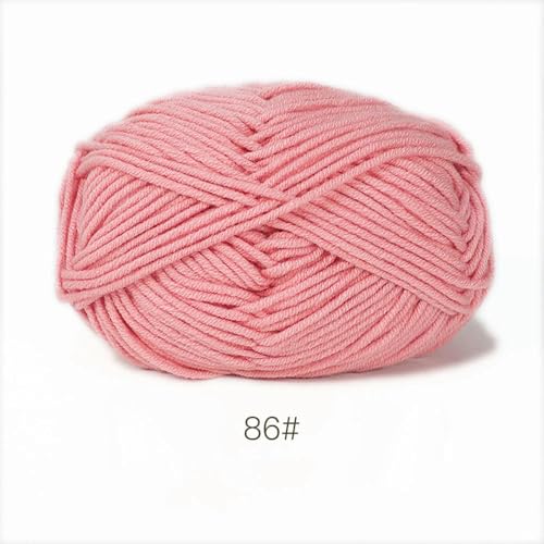 ADAOQIN 50 g/Set, weiches Milchbaumwollgarn für Häkelfäden zum Stricken, Wolle, DIY, Basteln, Pullover, Mützen, Babywolle, Handstricken von ADAOQIN