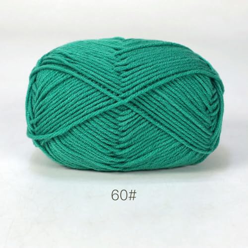 ADAOQIN 50 g/Set, weiches Milchbaumwollgarn für Häkelfäden zum Stricken, Wolle, DIY, Basteln, Pullover, Mützen, Babywolle, Handstricken von ADAOQIN