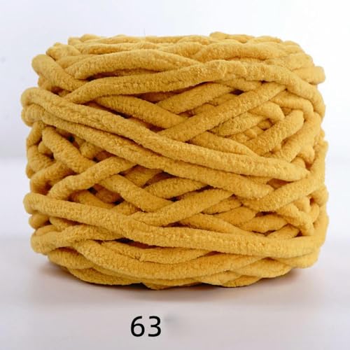 ADAOQIN Chenille-Strickgarn, weiches Baumwollgarn mit Eisstreifen, DIY-Wollgarn für handgefertigte Strickdecken, 3 Stück, 300 g von ADAOQIN