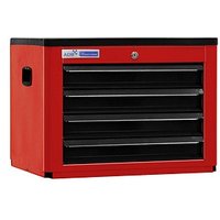 ADB Schrank-Aufsatz rot, anthrazit 4 Schubladen 60,0 x 44,0 x 45,0 cm von ADB