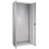 ADB Stahlschrank 40521 lichtgrau 78,0 x 38,0 x 193,0 cm, aufgebaut von ADB