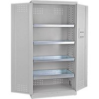 ADB Umweltschrank 40729 lichtgrau 92,0 x 58,0 x 192,0 cm, aufgebaut von ADB