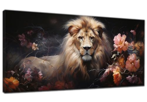 Diamond Painting Erwachsene, 5D Diamond Painting XXL Löwe 60x140cm, DIY Blume Diamant Painting Bilder Kreuzstich Crystal Arts Craft Malerei Kits, Diamond Painting Set für Home Wand Dekor Geschenke U-2 von ADCCAT