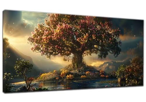 Diamond Painting Erwachsene,5D Diamond Painting Groß XXL Sonnenuntergang 50x110cm,DIY Baum Diamant Painting Bilder Kreuzstich Crystal Arts Craft Malerei Kits,Diamond Painting Set Home Wand Deko E-9 von ADCCAT