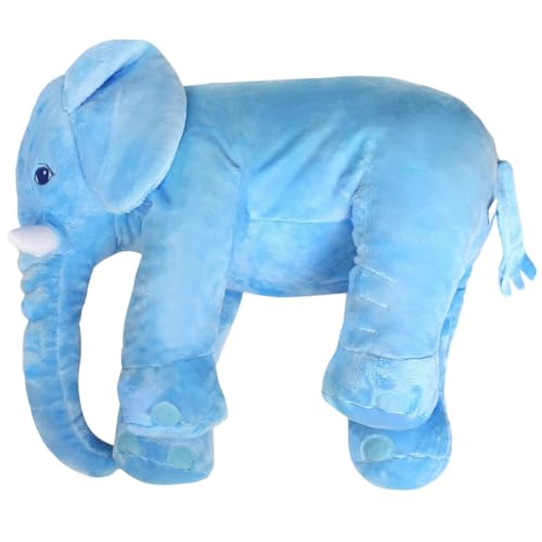 ADNOX Kissen, Lagerungskissen, Stillkissen, Elefantenkissen, Kissen für Schwangere, Seitenschläferkissen Elefant, Kuschelkissen, Kuscheltier XXL Plüschtier, Stofftier, Schmusekissen,60cm von ADNOX