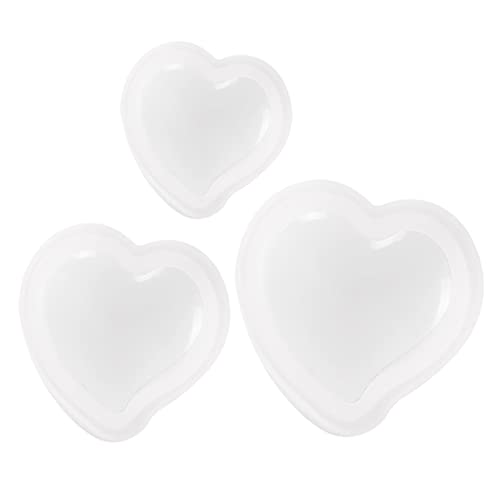 3 Teiliges Set Mit Pfirsichherz Silikonformen Seifenformen Seifenherstellungsformen Herzform Für Kuchen Kleine Herz Kuchenform Wachs Verzierungsform Dekorform Herzform ADOCARN von ADOCARN