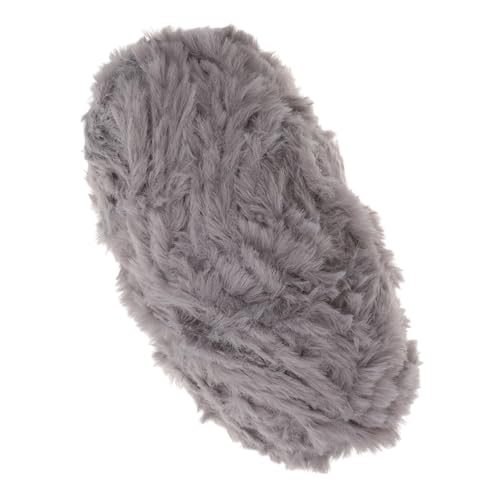 ADOCARN 1 Rolle Fellimitat-fleecegarn Garn Schüssel Garn Zum Stricken Stich Wolle Bausatz Einfädler Schale Häkeln Stricknadeln Etui Häkelmaschine Nähen Gießen Baumwollgarn Acryl Light Grey von ADOCARN