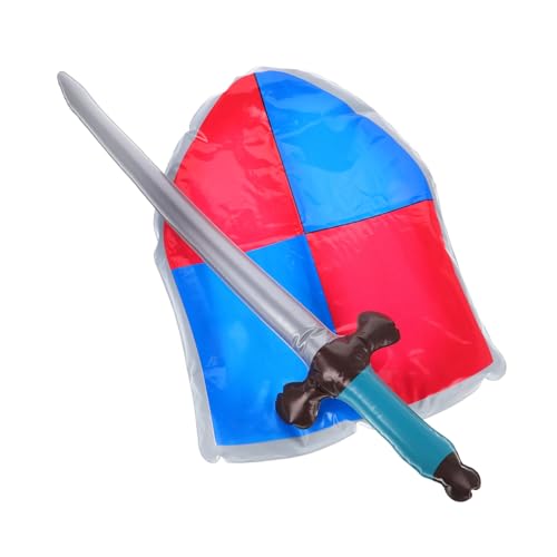 ADOCARN 1 Satz Aufblasbares Schildspielzeug Schild Für Mittelalter-cosplay-accessoires Aufblasbare Schwerter Für Aufblasbares Ritterschwert Aufblasbare Partyartikel Pvc von ADOCARN