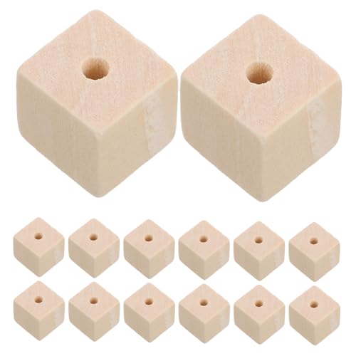 ADOCARN 100 Stück Holzperlen Zubehör, Quadratische Holzperlen, Quadratische Holzperlen, Holzperlen Zum Basteln, Holzbastelperlen, Bastelperlen Aus Holz ADOCARN 100 Stück Holzperlen Zubehör, Quadratische Holzperlen, Quadratische Holzperlen, Holzperlen Zum Basteln, Holzbastelperlen, Bastelperlen Aus Holz von ADOCARN