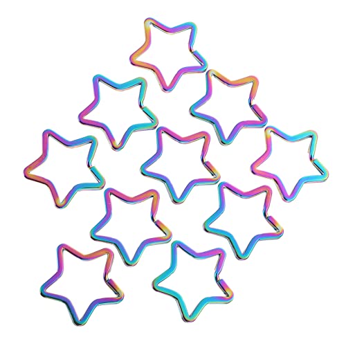 ADOCARN 10Stücke Pentacle Schlüsselanhänger Karabiner DIY Handwerk Zubehör für Schlüsselbund Rucksack Dekoration Rostfrei Langlebig ADOCARN 10Stücke Pentacle Schlüsselanhänger Karabiner DIY Handwerk Zubehör für Schlüsselbund Rucksack Dekoration Rostfrei Langlebig von ADOCARN
