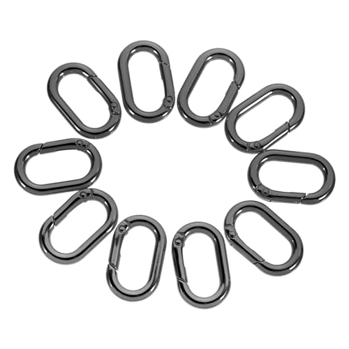 ADOCARN 10pcs Metall Federverschluss Oval Form Snap Clip Haken Federschlüsselrbnicke Austausch von ADOCARN