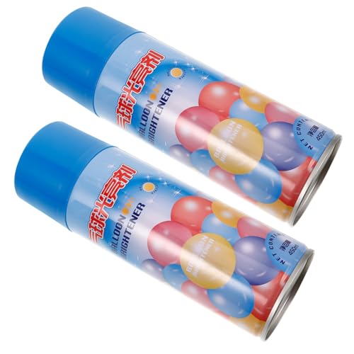 ADOCARN 2 Ballonaufheller Party-requisiten Glanzballons Sprühen Ballon Glanzspray Glanz-finish-spray Ballonglanzspray Für Den Außenbereich Zubehör Für Glanzballons Flüssig Sky-blue von ADOCARN