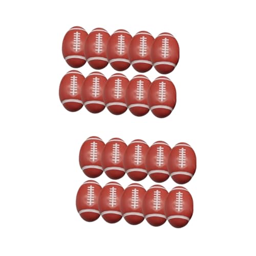 ADOCARN 2 Sätze Fußball-piercing-perlen Fußball-charme-anhänger Sport-party-dekoration Fußballplatten Hühner Bastelzeug Sportperlen Aus Acryl Armband Diy Perlen 100 Stück * 2 von ADOCARN