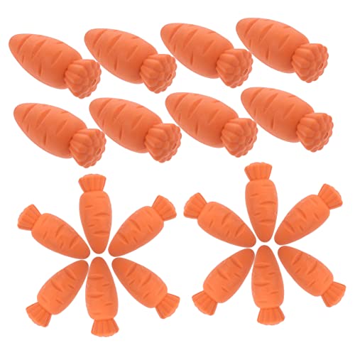 ADOCARN 20st Karotten Radiergummi Kreative Radiergummis Lustige Radiergummis Lebensmittel Radiergummis Große Radiergummis Preise Im Klassenzimmer Spaß Radiergummis Orange von ADOCARN