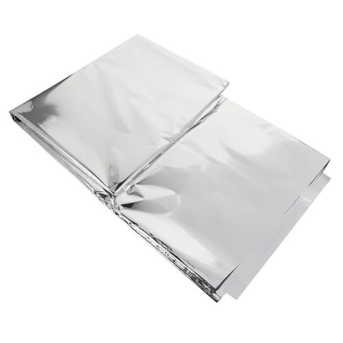 ADOCARN 2st Glänzende Tischdecke Aus Blattgold Tischdecken Für Zu Hause Rosa Glitzer-tischdecke Tischtuch Geschenkpapier Hoteltischdecke Weihnachtstischdecke Heim Das Haustier Silver von ADOCARN