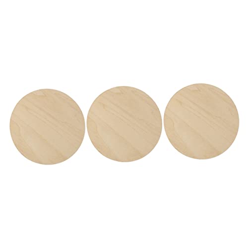 ADOCARN 3st Malbrett Runden Madera Handgemachte Diy-discs Zum Selbermalen Handgefertigte Diy- Holzspäne Holzkreise Holz Diy Holz Selber Machen Hölzern von ADOCARN