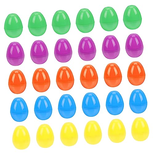 ADOCARN 40St Ostereier plastikenten kunststoffeier geldgeschenke zu ostern candy crapper für geldgeschenke ostern Kindereier ostern leere eier Osterspielzeug Plastikeier Colorful von ADOCARN