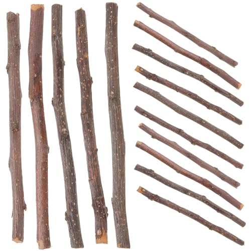 ADOCARN 40St Spieß-Sticks Eukalyptusblätter bellen Hartholz Geäst weihnachten basteln bastelmaterial weihnachten naturevibes holzstäbchen lange Holzstöcke DIY-Bastelholzstäbe hölzern von ADOCARN