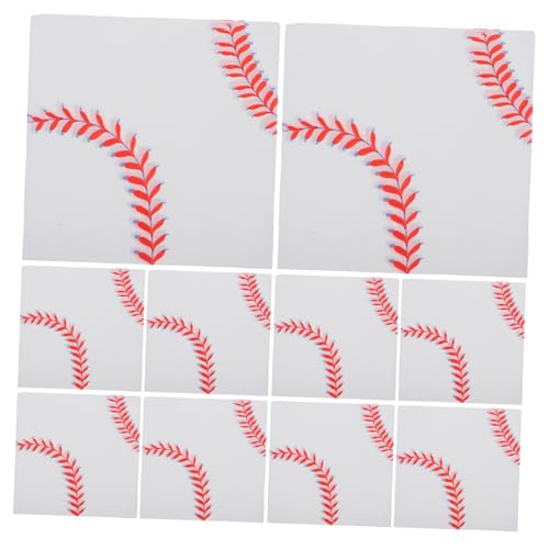 ADOCARN 40st Baseball-serviette Bunt Bedruckte Servietten Baseball-partyservietten Serviettendekor Entzückende Partyservietten Baseball-partygeschenke Sportparty-versorgung Weiß Papier von ADOCARN