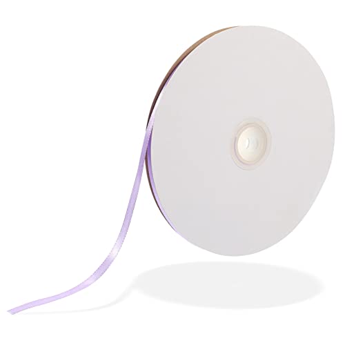 ADOCARN 6mm Farbband Farbband Randbeschnitt dekoratives Band Kuchen verzieren Praktisches Band Hochzeitseinladungsband seidenband ribbon Partydekoration Band zum Basteln Polyester Lavender von ADOCARN