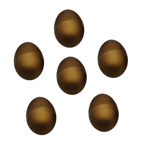 ADOCARN 6st Goldene Eier Ostern Leere Eier Geschenkboxen Zu Ostern Eiförmige Geschenkboxen Kreative Osterdeko Ostereier-ornamente Ostereier- Osterei-verzierungen Plastik von ADOCARN