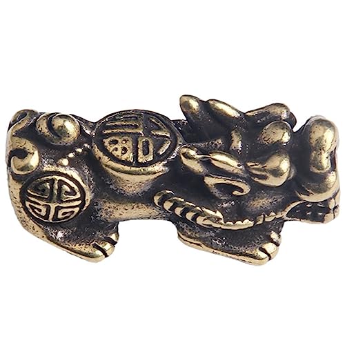 ADOCARN Antike Charms zum Basteln Perlenarmbänder Pi Yao-Statue chinesisches Armband dekorative Perlen Chinesische Reize für die Herstellung von Armbändern Pi Yao Messing von ADOCARN