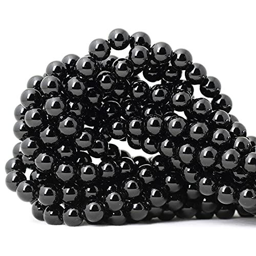 45 Stück 8 mm schwarze, glatte polierte Onyx-Achat-Edelsteine, rund, lose Perlen für Schmuckherstellung, 1 Strang, 38,1 cm 45 Stück 8 mm schwarze, glatte polierte Onyx-Achat-Edelsteine, rund, lose Perlen für Schmuckherstellung, 1 Strang, 38,1 cm von ADSUBHSJFAKK
