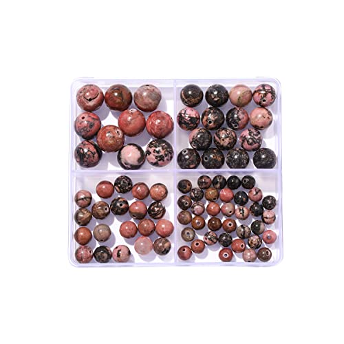 6–12 mm Naturstein-Perlen-Set, rund, echter Stein, glatte Perlen, lose Edelsteine, DIY-Perlen für Armbänder, Halsketten, Ohrringe, Schmuckherstellung von ADSUBHSJFAKK