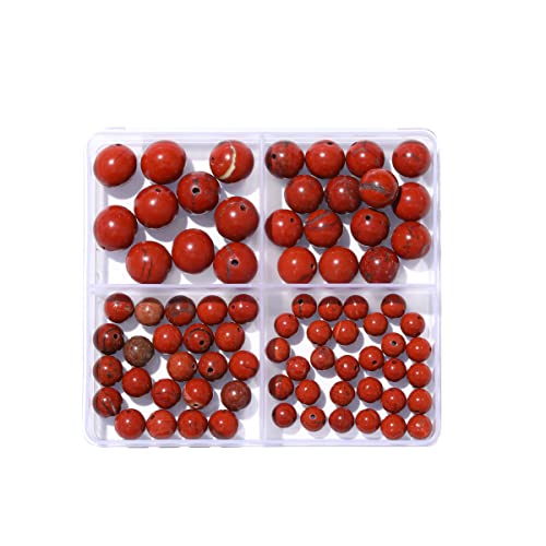 6–12 mm natürliche rote Steinperlen, rund, echter Stein, glatte Perlen, lose Edelsteine, DIY-Perle für Armbänder, Halsketten, Ohrringe, Schmuckherstellung von ADSUBHSJFAKK