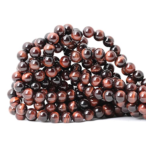 Natürliche rote Tigerauge-Edelsteine, rund, lose Perlen für Schmuckherstellung, DIY, 1 Strang, 38,1 cm, 45 Stück Natürliche rote Tigerauge-Edelsteine, rund, lose Perlen für Schmuckherstellung, DIY, 1 Strang, 38,1 cm, 45 Stück von ADSUBHSJFAKK