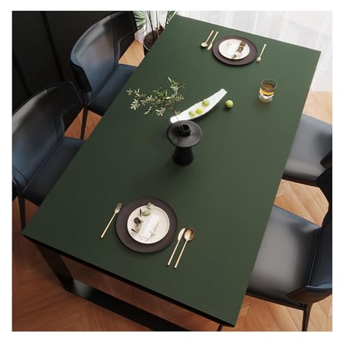 Schutzmatte aus Kunstleder, schmutzabweisend, aus Leder, wasserdicht, rutschfest, große Größe, Esstisch, Tischdecke für Couchtisch, leicht zu reinigen (50 x 80 cm, Dark G Schutzmatte aus Kunstleder, schmutzabweisend, aus Leder, wasserdicht, rutschfest, große Größe, Esstisch, Tischdecke für Couchtisch, leicht zu reinigen (50 x 80 cm, Dark G von ADTEMP