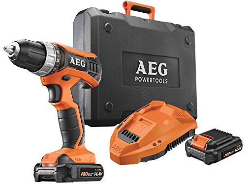 AEG 12 V Akku-Bohrschrauber BS 12 G3 inkl. 2 Akkus und Ladegerät, im Koffer, 30 Nm Orange von AEG