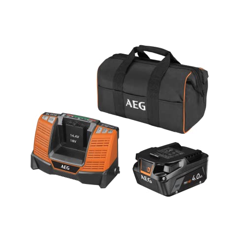 AEG 18 V Pro18V Akku-Starterset, SETL1840SHD, Orange von AEG