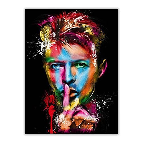 5D Diamond Painting Set David Bowie DIY Diamant Painting Bilder Zubehör für Erwachsene Kinder Anfänger Wand Dekorationen Wohnzimmer Schlafzimmer Büro Bar, 50x70cm/20x28inch von AENL