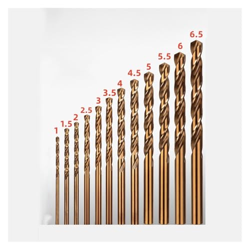 12 Stück M35 HSS-Co-Bohrer, Kobaltbohrer, hochfester Stahl, Schneckenbohrer-Set, Werkzeug, Multifunktions-Metallbohrer, Elektrowerkzeuge, Holzarbeiten von AEPBTMQ