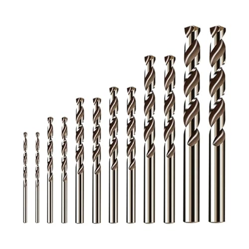 12 stücke 1-3,5mm HSS M35 Kobalt Beschichtet Spiralbohrer Set Auger Core Bohrer for Holz/metall Bohren Loch Cutter Power Tools von AEPBTMQ