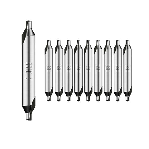 HSS-Zentrierbohrer, 10-teilig, 1,5–6,0 mm, Zentrierbohrer-Set, Bohrloch-Zentrierbohrer, Bohrer-Set, Zentrierbohrer for Bohren(1.5mm) von AEPBTMQ